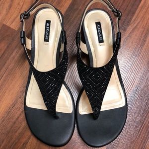 Dressy black sandals